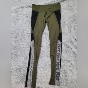 PINK Victoria's Secret Olive and Black Leggings
